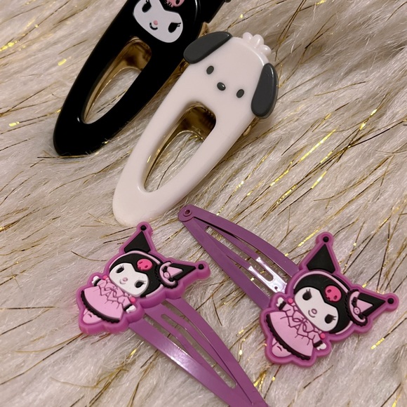 Sanrio hair clips Kuromi & Pochacco - Picture 2 of 4